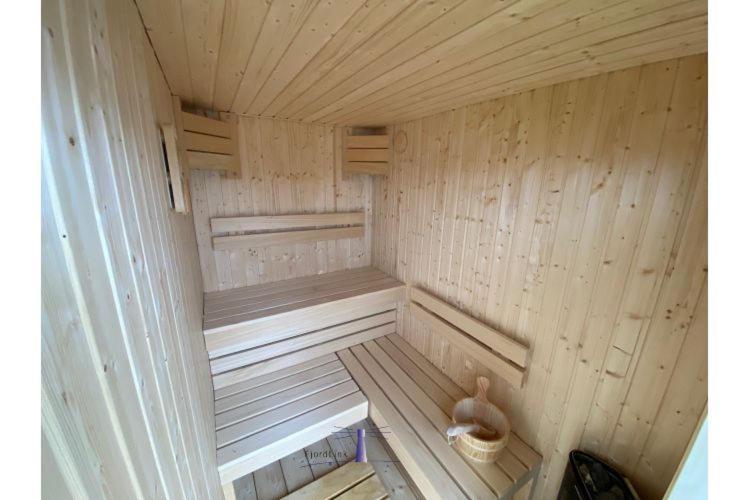 Hausboot Fjord Vela Mit Biosauna In Барт Екстериор снимка